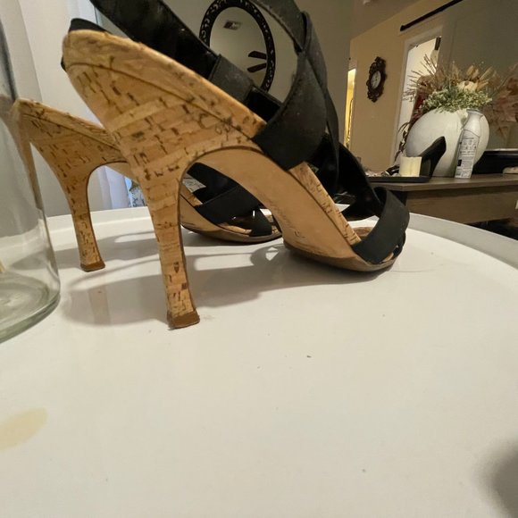 Manolo Blahnik Perpia Strappy Sandals 3.5" Heel Size 7.5 - Picture 6 of 8